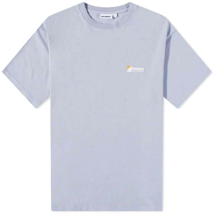 Photo: Butter Goods Men's Equipment Pigment Dyed T-Shirt in Dove Blue