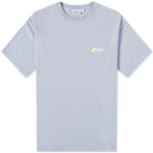 Butter Goods Men's Equipment Pigment Dyed T-Shirt in Dove Blue