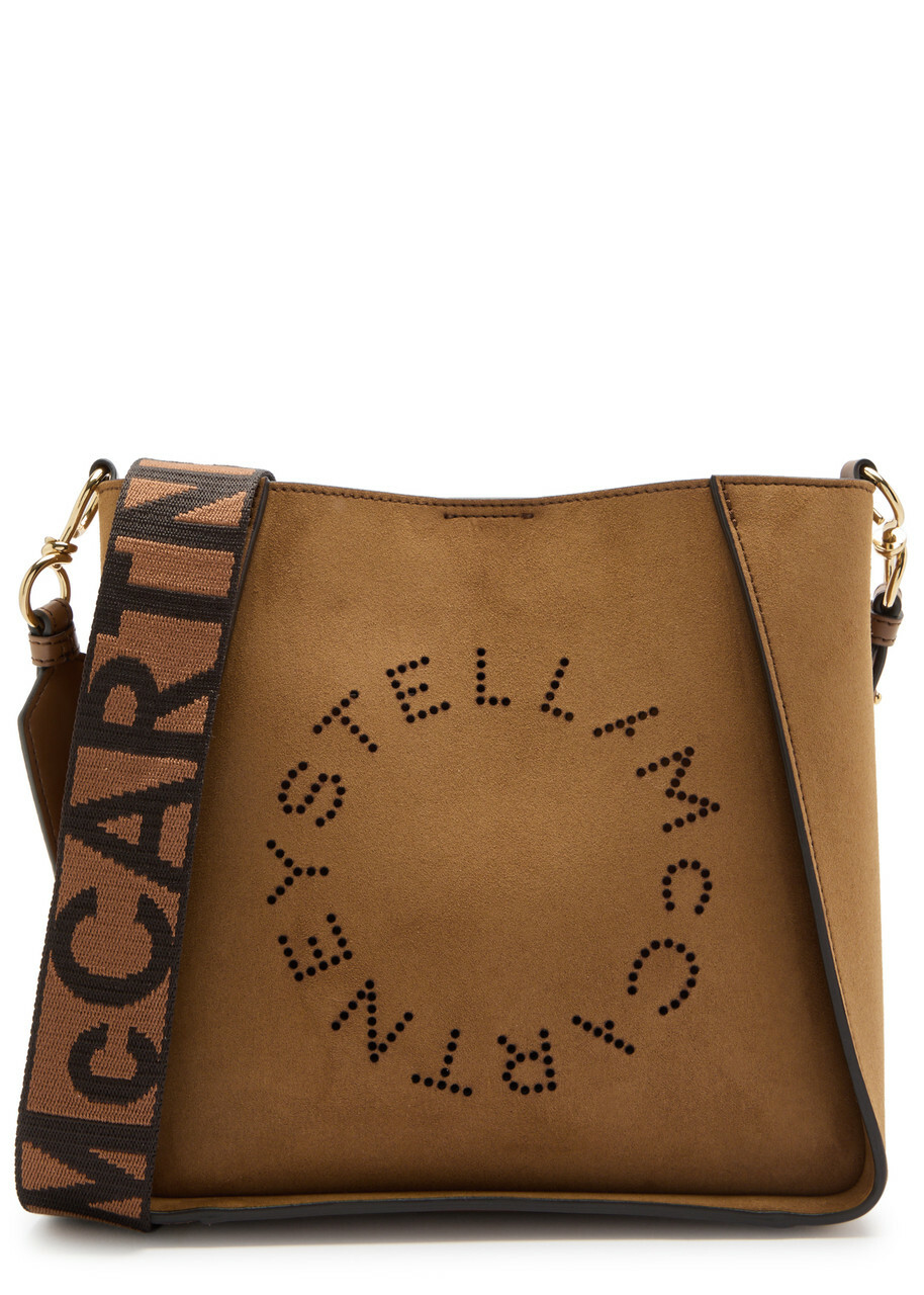 Stella Mccartney Stella Logo Mini Faux Suede Cross-body bag