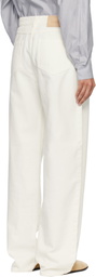 Max Mara White Mirna Jeans