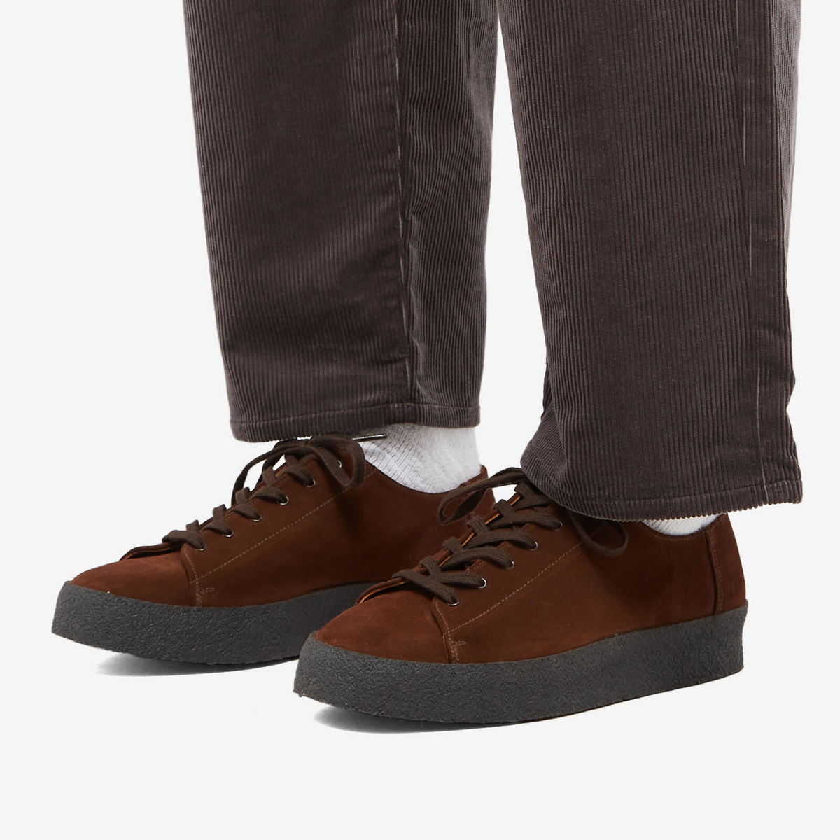 Sanders Men's Ash Monkey Shoe in Polo Snuff Suede Sanders