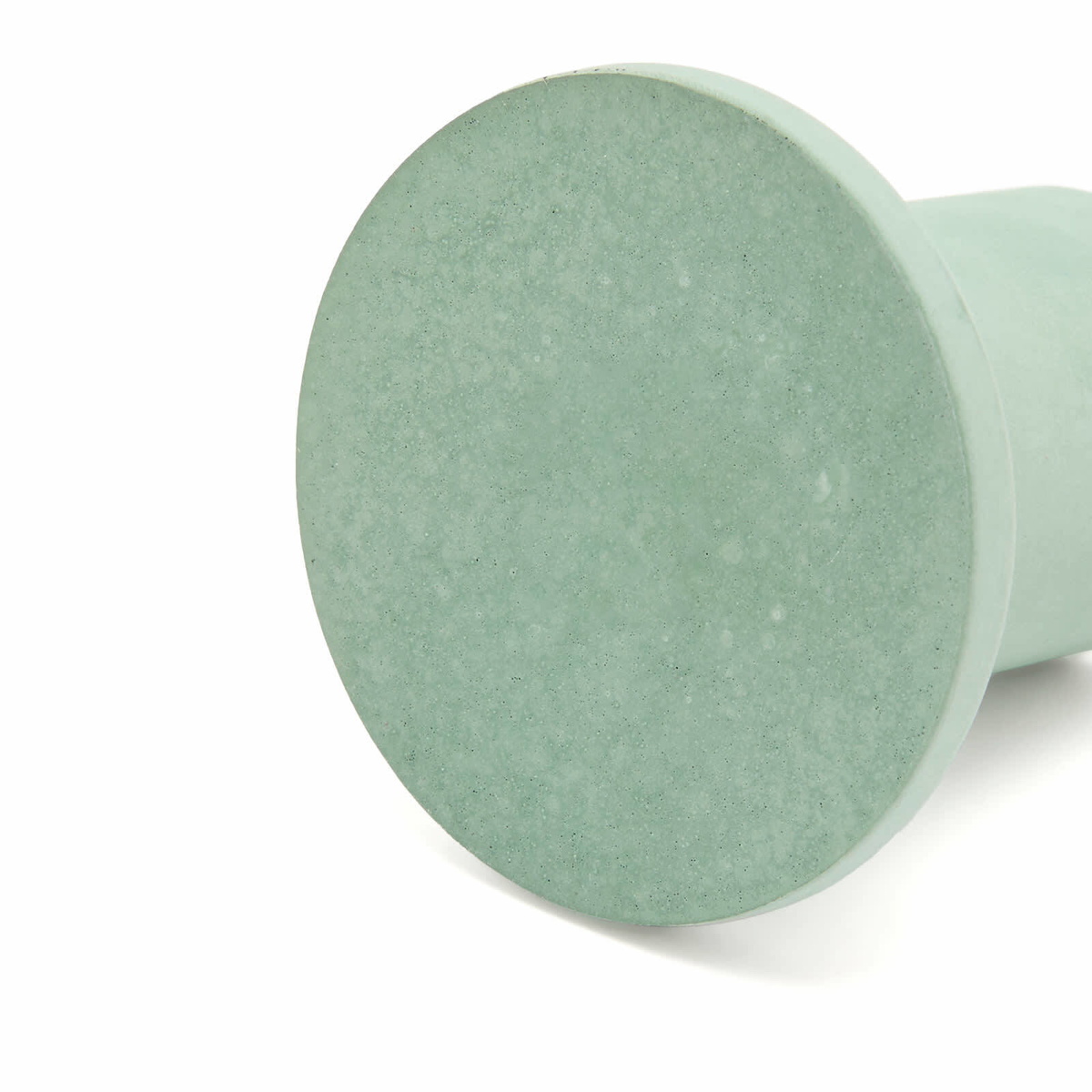 HAY Concrete Tube Candleholder in Emerald Green 