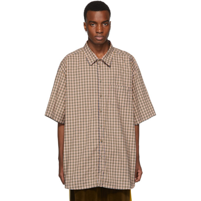 Photo: Gucci Blue Oversized Check Shirt