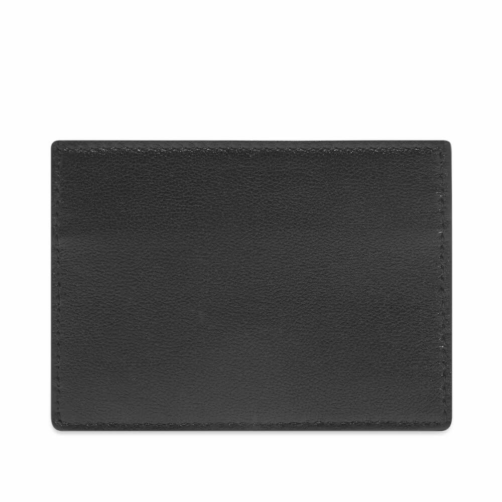 Valentino Men's Leather Go Logo Card Holder in Nero Valentino