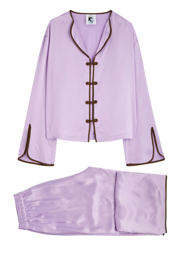 Photo: Sleeper Louis Satin Pyjama set Light Purple