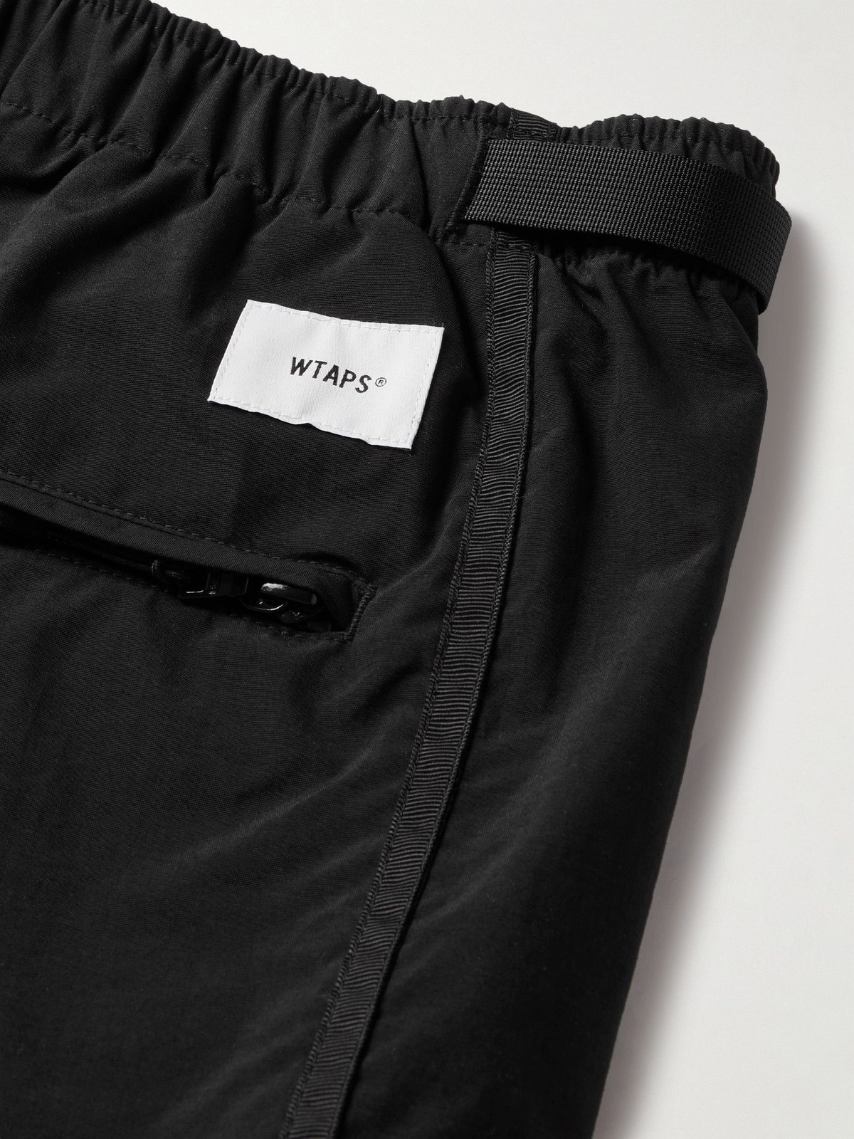 WTAPS - Belted Nylon-Taffeta Cargo Shorts - Black WTAPS