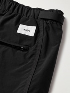 WTAPS - Belted Nylon-Taffeta Cargo Shorts - Black