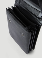 Leather Crossbody Bag in Black 