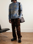 Acne Studios - Brushed Jacquard-Knit Sweater - Blue