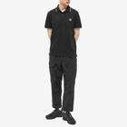 Stone Island Men's Patch Polo Shirt in Black