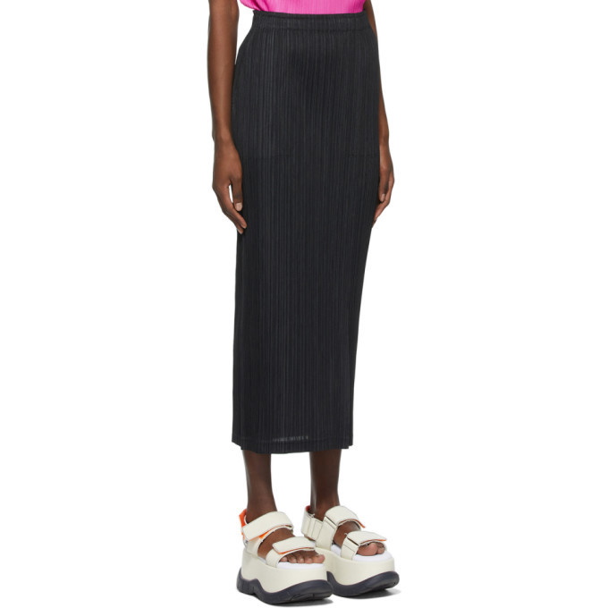 Pleats Please Issey Miyake Black Thicker Bottoms II Skirt