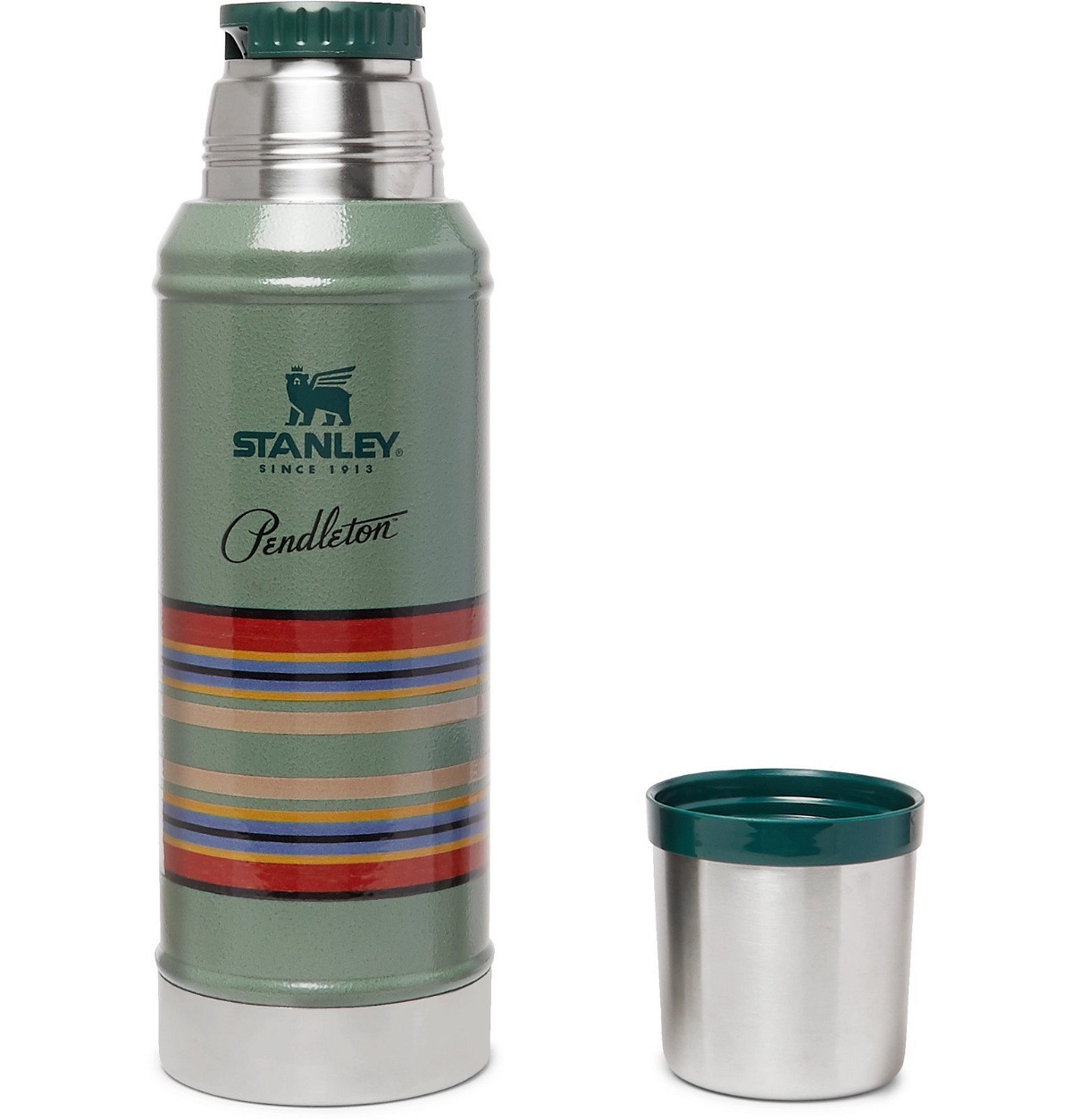 Pendleton - Stanley Printed Insulated Stainless Steel Thermos Flask - Green  Pendleton