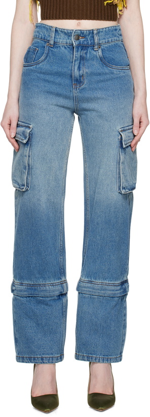 Photo: WYNN HAMLYN Blue Cargo Jeans