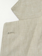 Frescobol Carioca - Paulo Unstructured Linen Suit Jacket - Gray