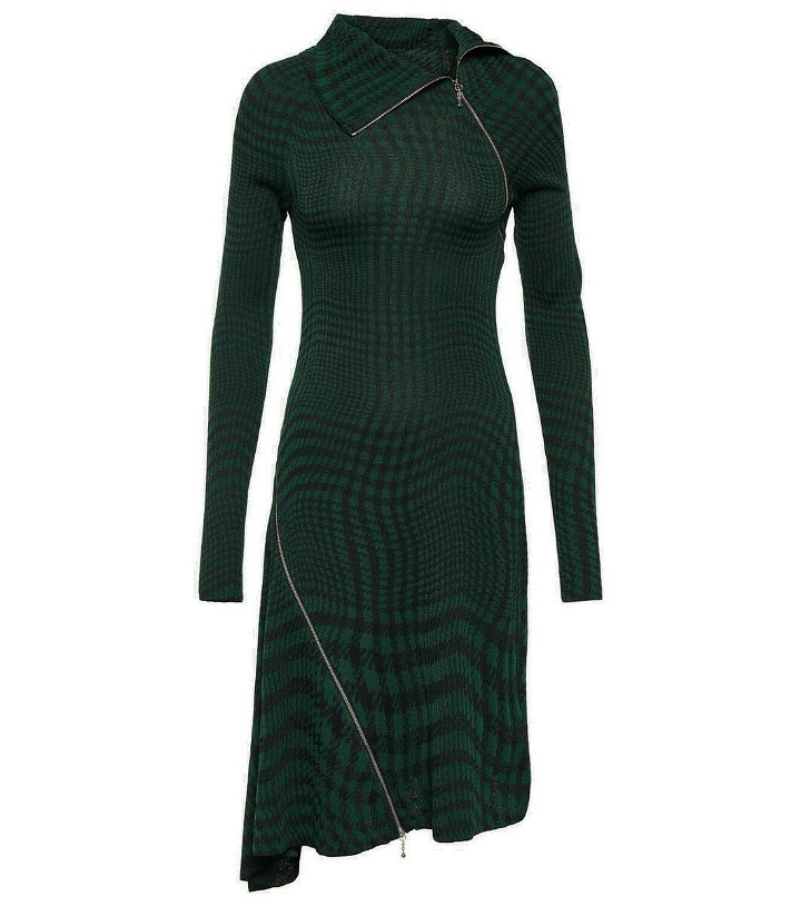 Photo: Burberry Burberry Check wool-blend midi dress
