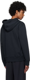 Courrèges Navy Buttoned Hoodie