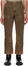 NotSoNormal SSENSE Exclusive Brown Working Trousers