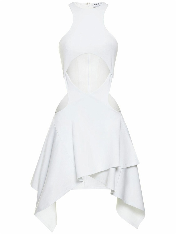 Photo: THE ATTICO - Magnolia Ribbed Cotton Jersey Mini Dress