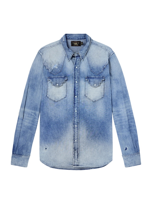 Photo: RRL - Addington Denim Shirt - Blue
