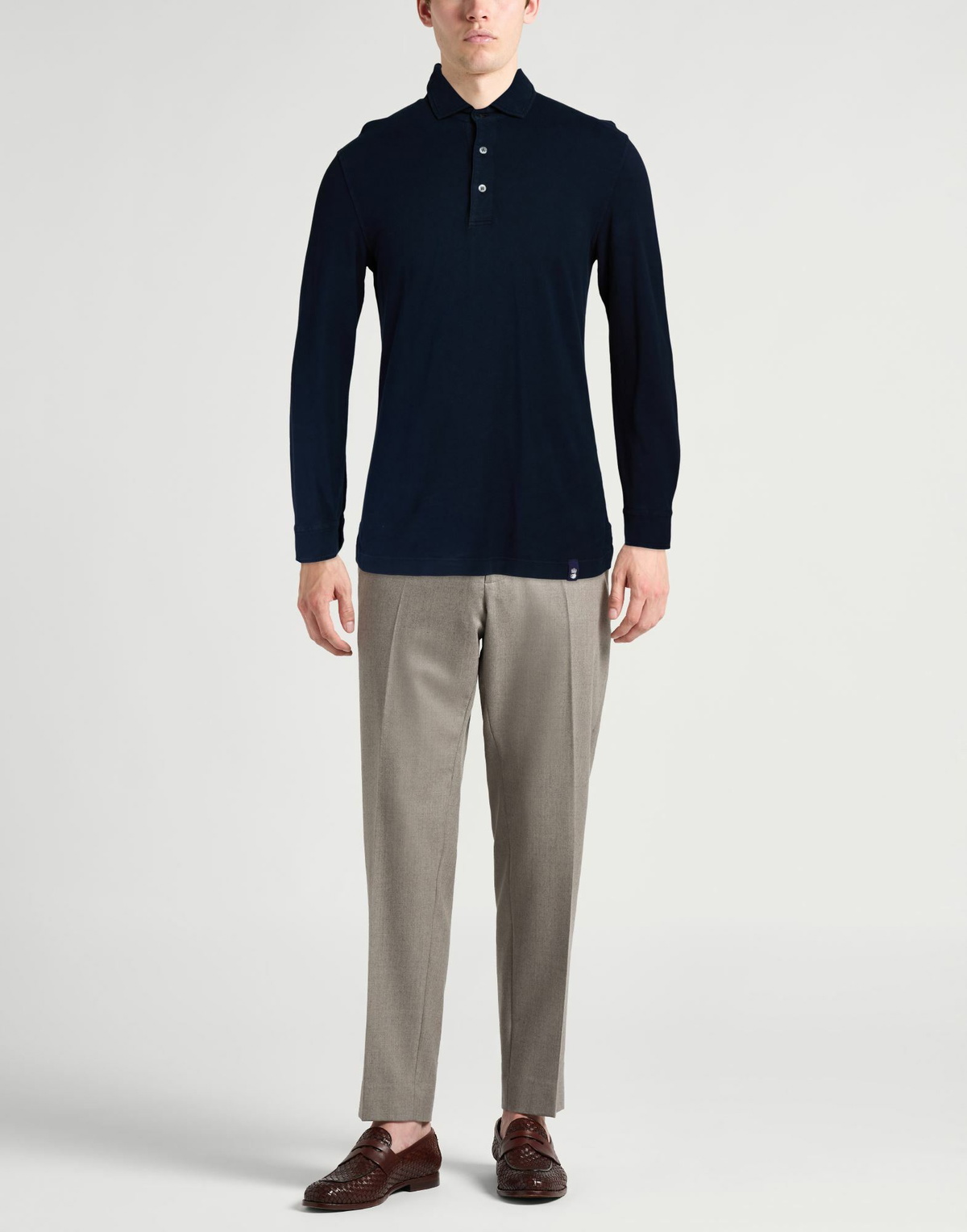 Drumohr Mens Polo shirt Midnight in Blue