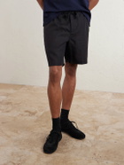 Orlebar Brown - Alex Straight-Leg Linen Drawstring Shorts - Black
