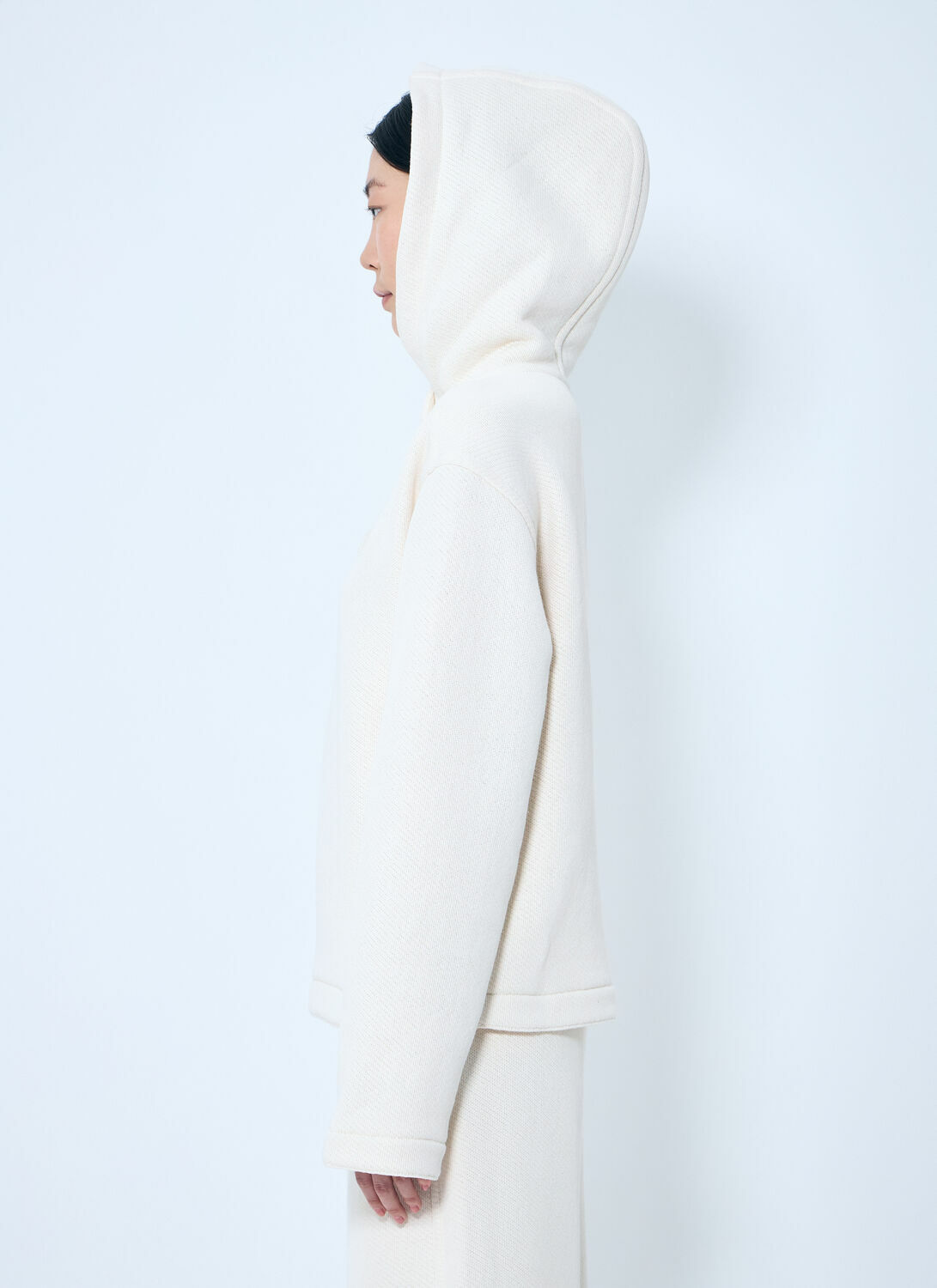 Max Mara Logo Embroidery Hooded Sweatshirt