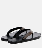 JUDE Vermelho leather thong sandals
