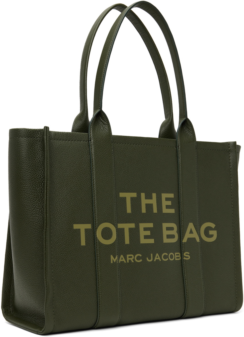 Marc Jacobs Khaki 'The Leather Large' Tote Marc Jacobs