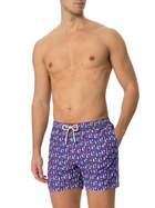 MC2 Saint Barth Man Light Fabric Swim Shorts With Aperol Spritz Print | Aperol Special Edition