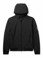 C.P. Company - Logo-Appliquéd Shell-R Hooded Jacket - Black