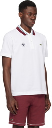 Lacoste White Roland Garros Edition Polo
