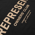 Represent Owners Club T-Shirt in Off Black