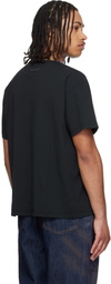 MM6 Maison Margiela Black Vintage Jersey 'Margie' T-shirt