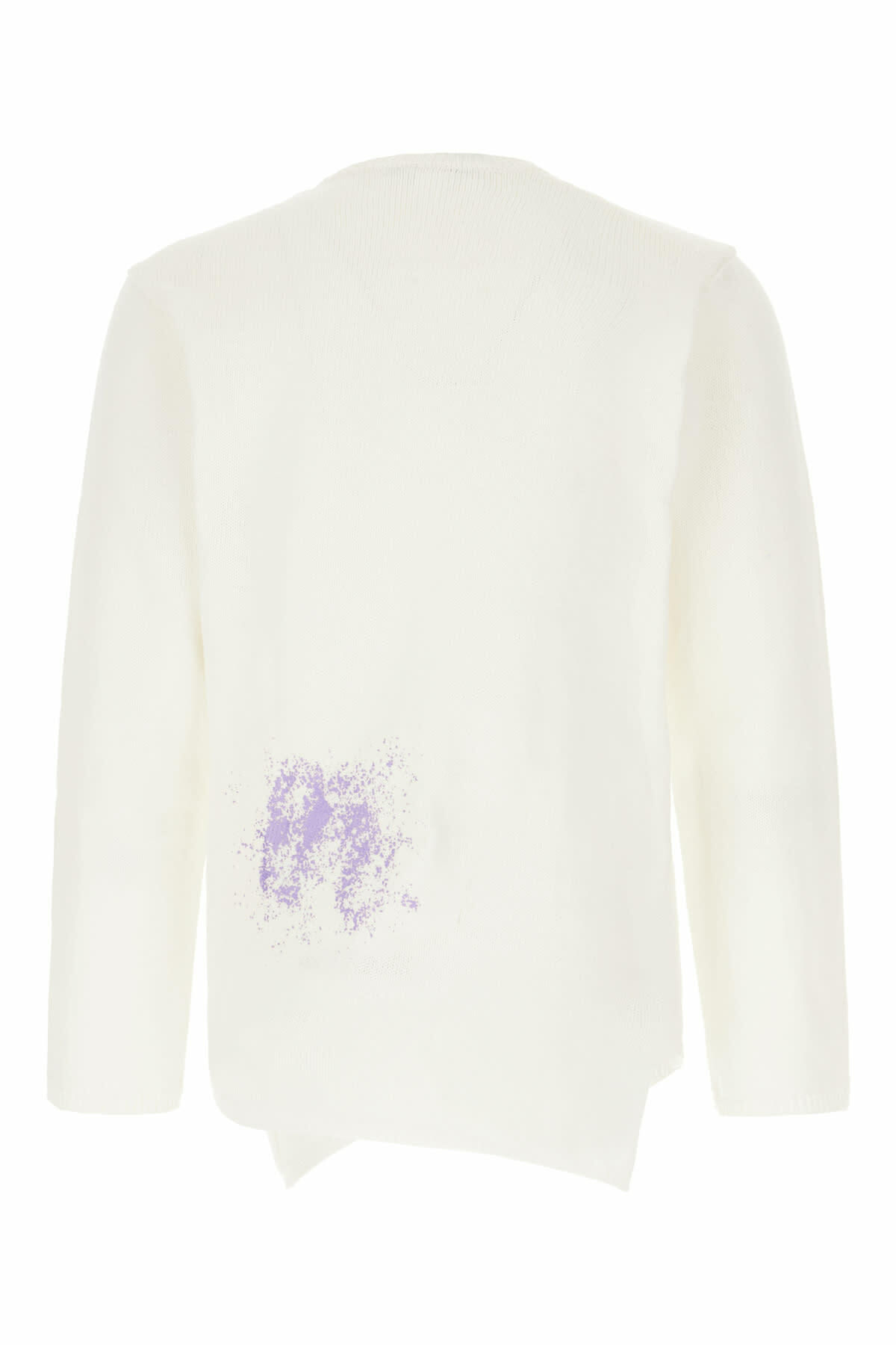 Polyester S/weather Comme des Garçons Shirt White Polyester Sweater Comme des Garcons SHIRT