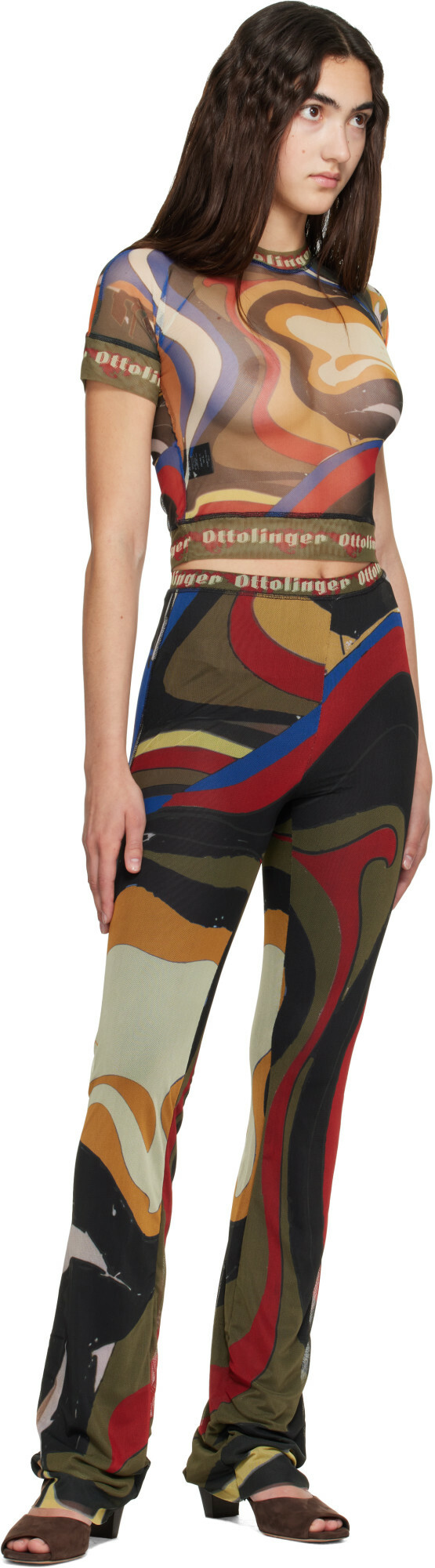 Ottolinger Multicolor Mesh Lounge Pants
