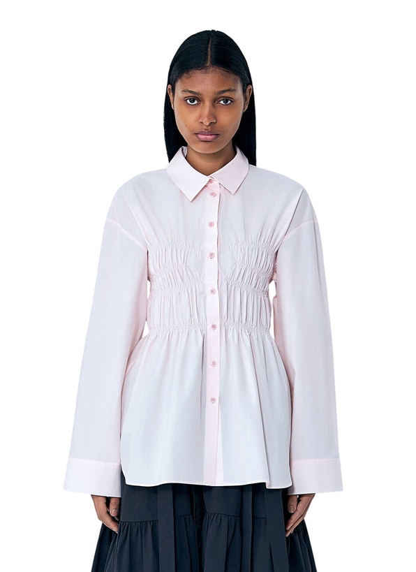 Photo: Cecilie Bahnsen Smocked Detail Poplin Shirt