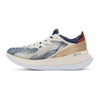Hoka One One Off-White and Blue Carbon X-SPE Sneakers