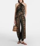 Johanna Ortiz Ancestral printed silk georgette top