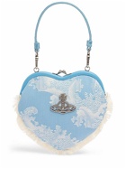 VIVIENNE WESTWOOD Belle Heart Frame Cotton Top Handle Bag