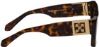 Off-White Tortoiseshell Leonardo Sunglasses