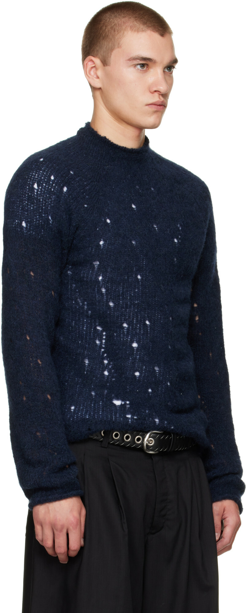 OUR LEGACY Navy Rider Sweater