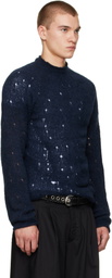 OUR LEGACY Navy Rider Sweater