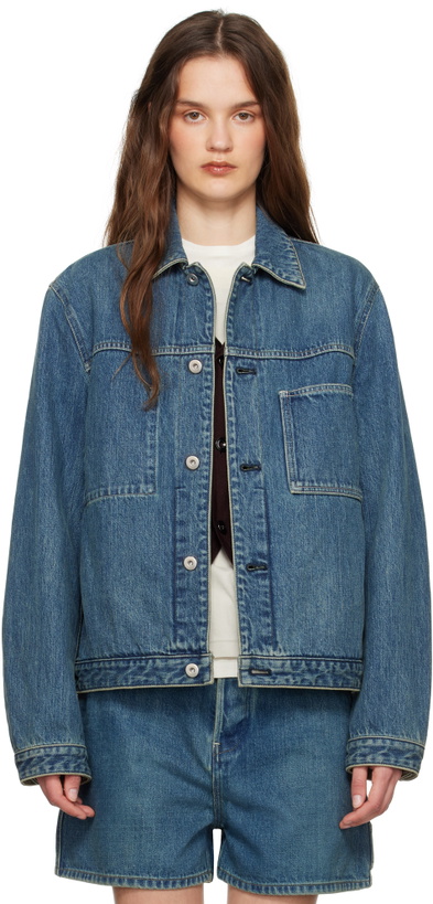 Photo: Jil Sander Blue Regular Fit Denim Jacket