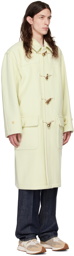 AURALEE Yellow Toggle Duffle Coat