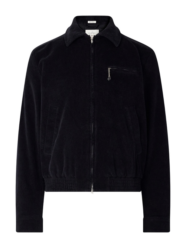 Photo: SECOND / LAYER - Loco Dice Cotton-Corduroy Blouson Jacket - Black