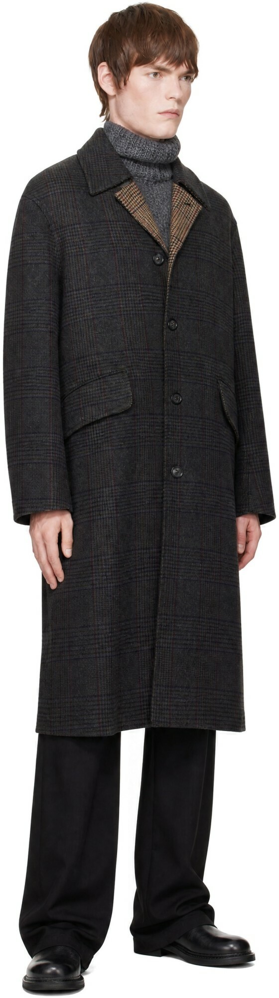 OUR LEGACY Gray Collapse Carcoat
