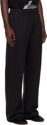 We11done Black Collegiate Sweatpants