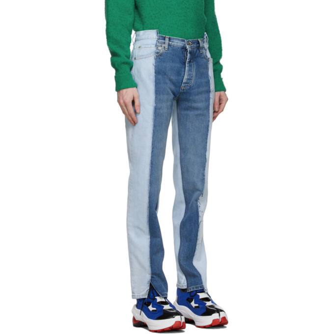 Maison Margiela Blue Spliced Jeans Maison Margiela