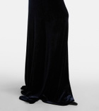 Alaïa Off-shoulder velvet gown