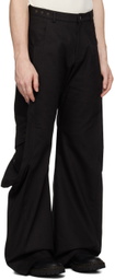 CARNET-ARCHIVE Black Lump Cargo Pants